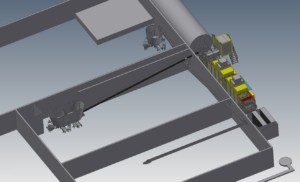 Layout mestverbranding lijn 3D